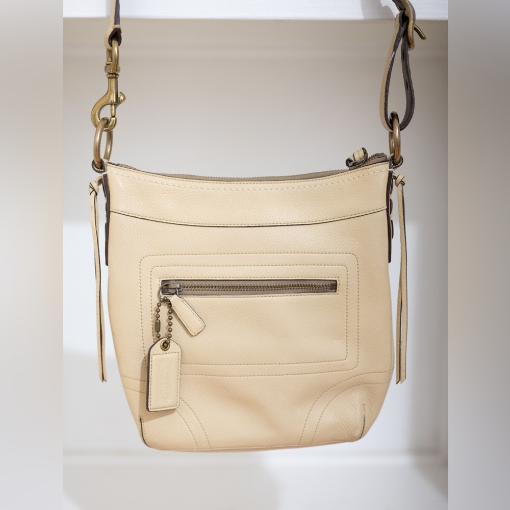 Coach LEGACY Pebble Leather Crossbody Slim Sling Purse Bag 10715